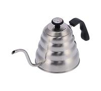 ZAWELIYO Bolliofocatore di caffè, a Collo di Cigolo, Versare Sopra il Bollitore, Pentola da caffè in Acciaio Inossidabile da 1200 Ml con Coperchio di Rilascio della Pressione del