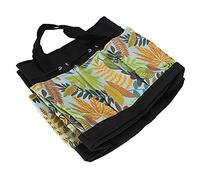 ZAWELIYO Borsa per Attrezzi da Giardino Borsa Portatile Multifunzionale con Stampa Floreale per Riporre e Organizzare Attrezzi da Giardinaggio Tessuto Oxford Leggero 1 unità