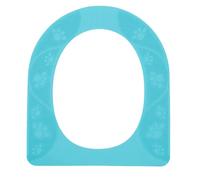 ZAWELIYO Coprisedile per WC Copriwater in Silicone Antiscivolo Lavabile Durevole per Anziani e Bambini 15,6x13,4 Pollici (Cielo blu)