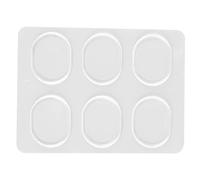 ZAWELIYO Cuscinetti in Gel Smorzatori per Batteria 6 Pezzi Silenziatori per Batteria in Silicone Morbido Riducono il Volume per L'allenamento a Casa (Trasparente)