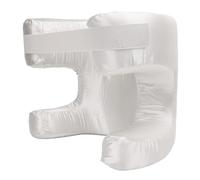 ZAWELIYO Cuscino per il Viso, Cuscino di Bellezza in Memory Foam Dal Design Speciale in Tessuto di Seta per il Sonno della Schiena, con Supporto Ergonomico Ammortizzante Morbido (Bianco)