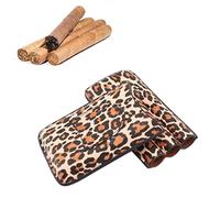 ZAWELIYO Custodia da Viaggio per Sigari a 3 Dita, Umidificatore Portatile in Pelle, Portasigari Compatto per Regali Aziendali All'aperto