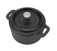 ZAWELIYO Doppia Pentola Tradizionale in Ghisa Addensata con Forno Olandese per Cotture Lente, Arrosti, Zuppe, per Forno a Gas da (Diametro 20 cm)