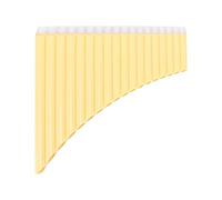 ZAWELIYO Flauto di Pan in ABS in Chiave C con Manuale Utente e Borsa Facile da Suonare, Adatto a Bambini e Adulti 16 Tubi (Giallo)