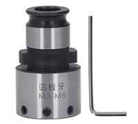 Zaweliyo GT12 DEA ROUND DEGO, Collet Filettatura in Acciaio Al Carbonio con Chiave Esagonale per Fili Maschi M3-M6, Tornio e Perforazioni