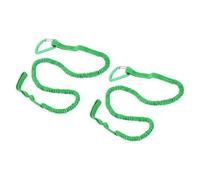 ZAWELIYO Guinzaglio di Paddle in Kayak, Guinzaglio a Canna di Kayak, Cordino Cinghia di Kayak 2 PCS Elastico Elastico con Lega per la Pesca in Barca da Canoa in Kayak (Verde)