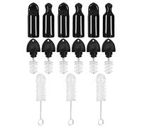 ZAWELIYO Kit Copertura Rubinetto Birra, Spazzola in Acciaio Inossidabile e Tappo in Gomma per la Prevenzione della Polvere, con Spazzola Lunga e Tappo Rubinetto, per Rubinetti