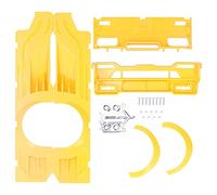 ZAWELIYO Kit Corpo Largo RC per WPL D12 RC Truck Coperchio di Modifica Senza Trapianto in Plastica ABS, Dintorni Protettivi e 17 Viti Incluse (154 G Leggere) (Giallo)