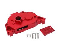 ZAWELIYO Kit di Scatola da Ingranaggi Kit in Alluminio Scatola di Trasmissione con Viti per Veicolo Senton in Granito ARRMA 1/10 RC (Rosso)