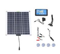 ZAWELIYO Kit Pannello Solare, Pannello Solare in Silicio Monocristallino da 200 W con Caricabatterie e Controller OBD, Clip per Batteria Cavo 10 in 1 per, Auto, Barca, Camp
