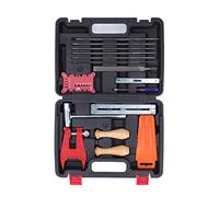 ZAWELIYO Kit per Affilare Catene per Motoseghe da 16 Pezzi con Custodia Rigida, Set per Affilare Catene Professionali con Manici per Lime Piatte Rotonde per la Manutenzione della Catena