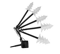 ZAWELIYO Lampada da Prato Solare LED Albero di Natale Luce Decorativa Luce Solare Impermeabile per Percorso Esterno per Villa da Giardino 37x9x1,5 Cm