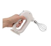 ZAWELIYO Miscelatore a Mano Elettrica, Miscelatore Portatile a 3 velocità con Manico Non Slip, Miscelatori a Mano Elettrica con Frusta in Acciaio Inossidabile, per Montare la Panna Che (Bianco)