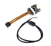 ZAWELIYO Modulo Fotocamera da 5 MP, Webcam con Sensore OV5640 2K a Fuoco Fisso con Microfono Incorporato, Obiettivo da 60 Gradi Senza Distorsione, Senza Driver UVC per Laptop