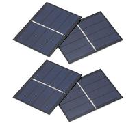 ZAWELIYO Modulo Pannello Solare Resistente Alla Pressione per Caricare Batterie Solari per Giocattoli Luminosi 60X80mm 4 Pezzi 0,65 W 2 V per Luci da Parete Artigianali