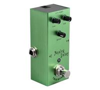 ZAWELIYO Pedale Effetto Delay per Chitarra Timbro Ricco Ritardo Analogico Multifunzione per Musicisti Guscio in Metallo 1 unità (Verde chiaro)