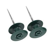 ZAWELIYO Punte Guida per Tubi Durevoli Ruote Guida per Tubi Dell'acqua per Prato da Giardino 2 Pezzi 24,7x9,5 Cm ABS in Lega di Zinco