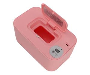 ZAWELIYO Scaldasalviette per Neonati Scaldasalviette Umidificate Portatile Controllo Intelligente della Temperatura Compatto e Leggero Sigillante per l'umidità USB (Rosa)