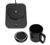 ZAWELIYO Scaldatazze Intelligente Sottobicchiere Riscaldante Alimentato Tramite USB Controllo della Temperatura a 3 Marce con Funzione di Memoria per Tutte le Tazze a Fondo Piatto (1)