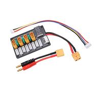 ZAWELIYO Scheda di Ricarica Parallela XT60 con Protezione Fusibile da 30 A e Schermo di Visualizzazione per Ricarica Batteria 3S/4S Applicabile per IMAX B6/B6AC IDST