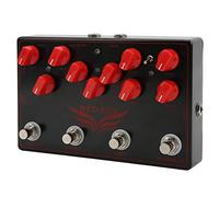 ZAWELIYO Sintetizzatore Pedale per Chitarra Multieffetto Nero 4 in 1 con Delay Chorus Loop Overdrive per Musicisti