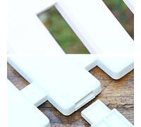 ZAWELIYO Staccionata da Giardino Decorativa Bianca in PVC Durevole e Facile da Installare per le Ville Staccionata da Giardino Decorativa Bianca in PVC Durevole e Facile da Installare per il Cortile