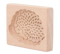 ZAWELIYO Stampo per Biscotti a Forma di Animale Timbro per Pressa per Biscotti in Legno Adorabile e Facile da Sformare per gli Appassionati di Pasticceria in Legno di Faggio (Riccio)