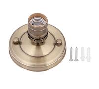 ZAWELIYO Supporto Base per Plafoniera, Lampada a Sospensione Industriale Vintage, Adatto per Magnifiche Decorazioni Domestiche con Forme Eleganti e Belle (Colore ottone antico)