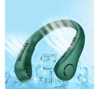 ZAWELIYO Ventilatore da Collo USB Ventilatore da Collo Portatile Ricaricabile Senza Lama a Lunga Durata per Viaggiare All'aperto, da di Raffreddamento con Resistenza Alla Deformazione per lo (Verde