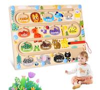 Zaxiva Labirinto Magnetico Bambini di Colori e Numeri, Giochi Montessori per Bambini 3 4 5 6 7 8 anni, Giocattoli per la Motricità Fine,Giochi Educativi, Ideale Regalo Compleanno per Bambino e Bambina