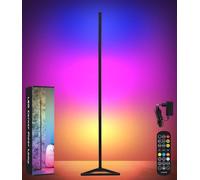 Zaxiva Lampada da Terra LED,Lampada RGB da Terra Piantana Lampada da Terra Telecomando e Bluetooth APP,16 Milioni Colori,Musica Sincronizzazione e Timer,Terra RGB Dimmerabile per Sala Giochi,Soggiorno