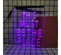 Zayeksole This Must Be The Place Insegna al Neon RGB Dimmerabile A Tre Tasti per Decorazioni Murali, Insegna Luminosa al Neon A LED Alimentata Tramite USB per Bar, Pub, Club,60x40cm