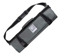 zayiko Custodia per coltelli da cuoco con 13 scomparti per fino a 12 coltelli e forbici (grigio o nero), grigio., 94 cm x 47 cm, Custodia per coltelli