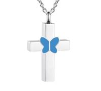 ZAYIUKI Collana con urna commemorativa per cremazione, gioiello per ceneri, gioiello creativo per animali domestici