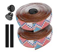 ZAYIUKI Nastro antiscivolo per manubrio di biciclette, 2 pezzi, antivibrazione, assorbe il sudore, facile da installare