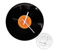 ZAYIUKI Orologio a forma di disco del tramonto, design moderno, con espositore in metallo, ornamento di alta qualità, orologio vintage, 30,5 cm