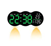 ZAYIUKI Orologio da parete digitale a forma di nuvola a LED con telecomando 2 allarme inferiore faretto per soggiorno camera da letto ufficio decorazioni
