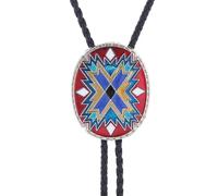 ZAYIUKI Western Cowboy Bolo Tie Totem Cravatta Lariat Collana Accessorio per Costume Bolo Tie Western