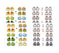 Zayookey 4 fogli di carte adesive. Tabs indice animale, graziose strisce adesive per pappagallo, autoadesive, indice per libri, quaderni, raccoglitori, raccoglitori, pennarelli, pennarelli, parrot