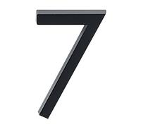 Zayookey 6cm Numero di Casa Moderna Numero Civico di Cassetta Postale di Autoadesivo Porta Numeri Nero Opaco 3D Address House Numbers (Door Number 7)