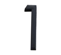 Zayookey 6cm Numero di Casa Moderna Numero Civico di Cassetta Postale di Autoadesivo Porta Numeri Nero Opaco 3D Address House Numbers (Door Number 1)