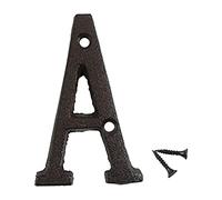 Zayookey 7,5 cm Lettera Civici in Ferro Colato Numero Civico in Ghisa per Indirizzo di Casa House Lettre