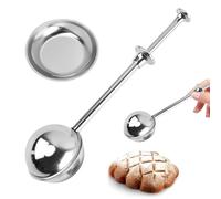 Zayookey Spolverino per Farina Setaccio in Acciaio Inox Flour Sifter Scolapasta con Manico per Zucchero Bacchetta per Spolverare Setaccio a Maglia per Farina Spezie Zucchero (A)