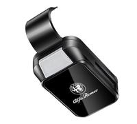 ZAYTEBH Portaocchiali da Auto per Alfa Romeo Giulia Stelvio Tonale Parasole Scatola Clip Porta Occhiali da Sole Auto Interni Accessori,Black Style