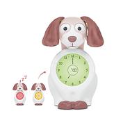 ZAZU Davy The Dog Clock - Orologio da allenamento per bambini con sonno e luce notturna | sveglia luminosa | Aiuta il tuo bambino a imparare quando svegliarsi | Luminosità regolabile | Spegnimento