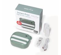ZAZU Fotocamera digitale istantanea per bambini, foto ad alta risoluzione da 48 MP, display a colori da 2", video Full HD 1080P, stampa termica senza inchiostro, batteria ricaricabile, con 2 rulli di