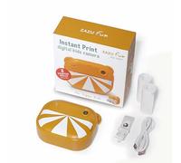 ZAZU Fotocamera digitale istantanea per bambini, foto ad alta risoluzione da 48 MP, display a colori da 2", video Full HD 1080P, stampa termica senza inchiostro, batteria ricaricabile, con 2 rulli di