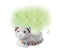 ZAZU Kiki The Kitten Projector - Proiettore di luce per bambini con melodie rilassanti (suono del battito cardiaco, suoni della natura o musica lounge), sensore di pianto, spegnimento automatico,