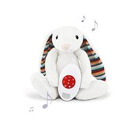 Zazu musicale peluche con battito cardiaco, Bibi il coniglietto, grigio