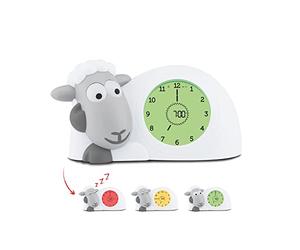 ZAZU Orologio Sam Agneau - Orologio da allenamento per il sonno e la luce notturna per bambini | Sveglia luminosa | Aiuta il tuo bambino a imparare quando svegliarsi | Luminosità regolabile |